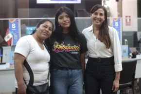 Directora ejecutiva de Pronabec, Alexandra Ames, presentó a los primeros puestos de primer momento de Beca 18-2025. Fotos: ANDINA/Vidal Tarqui