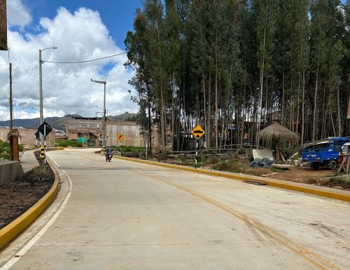 La nueva obra vial en la ciudad de Huamachuco beneficia a más de 3,000 familias y se ejecutó mediante el mecanismo de obras por impuestos.