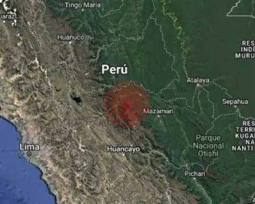 Un sismo de magnitud 4.4 se registró cerca de la ciudad de La Merced, ubicada en la provincia de Chanchamayo, en la selva de Junín.
