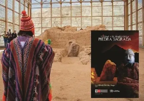 La Unidad Ejecutora 005 Naylamp Lambayeque presentó el libro virtual "Túcume y el Templo de la Piedra Sagrada" que resume los trabajos de investigación realizadas en el Templo de la Piedra Sagrada del Complejo Arqueológico Túcume.