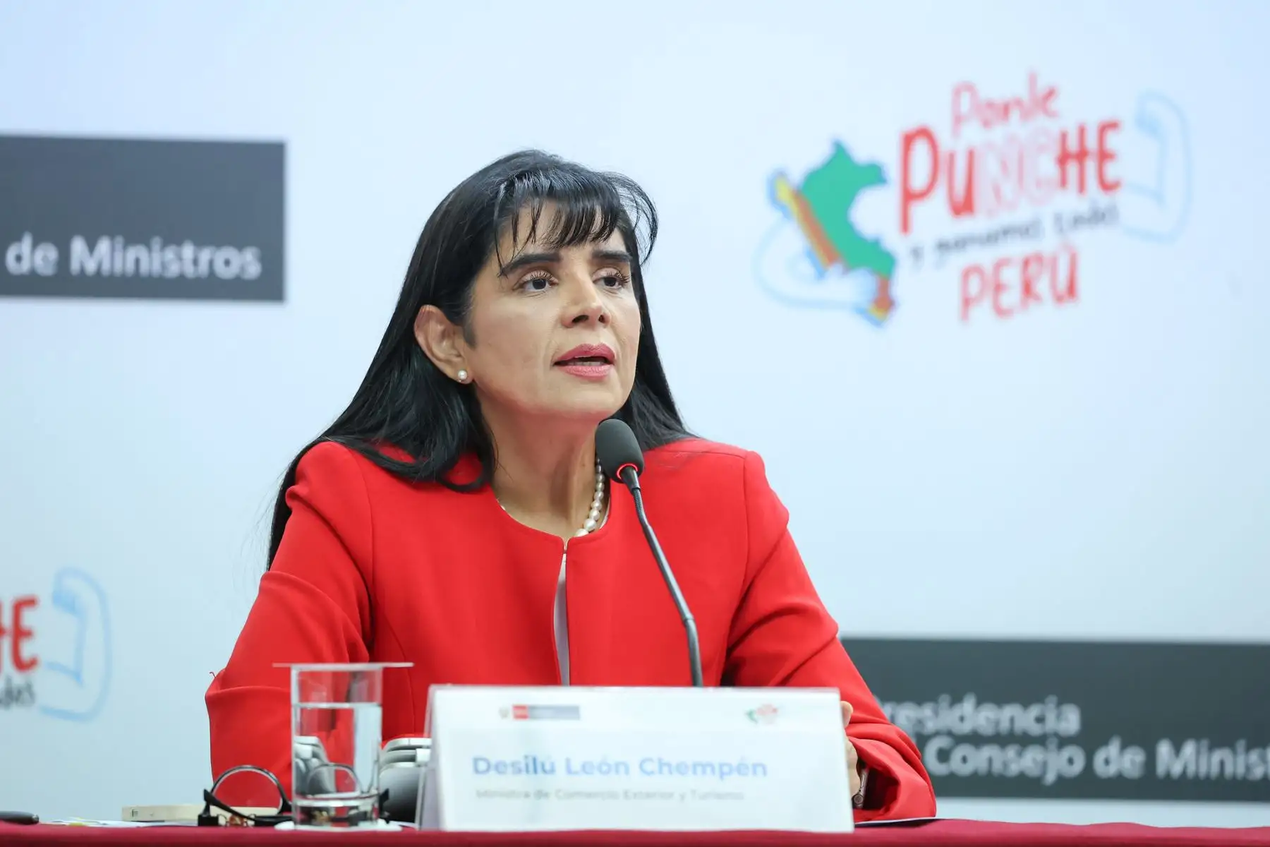 Ministra de Comercio Exterior y Turismo, Desilú León. ANDINA/Difusión