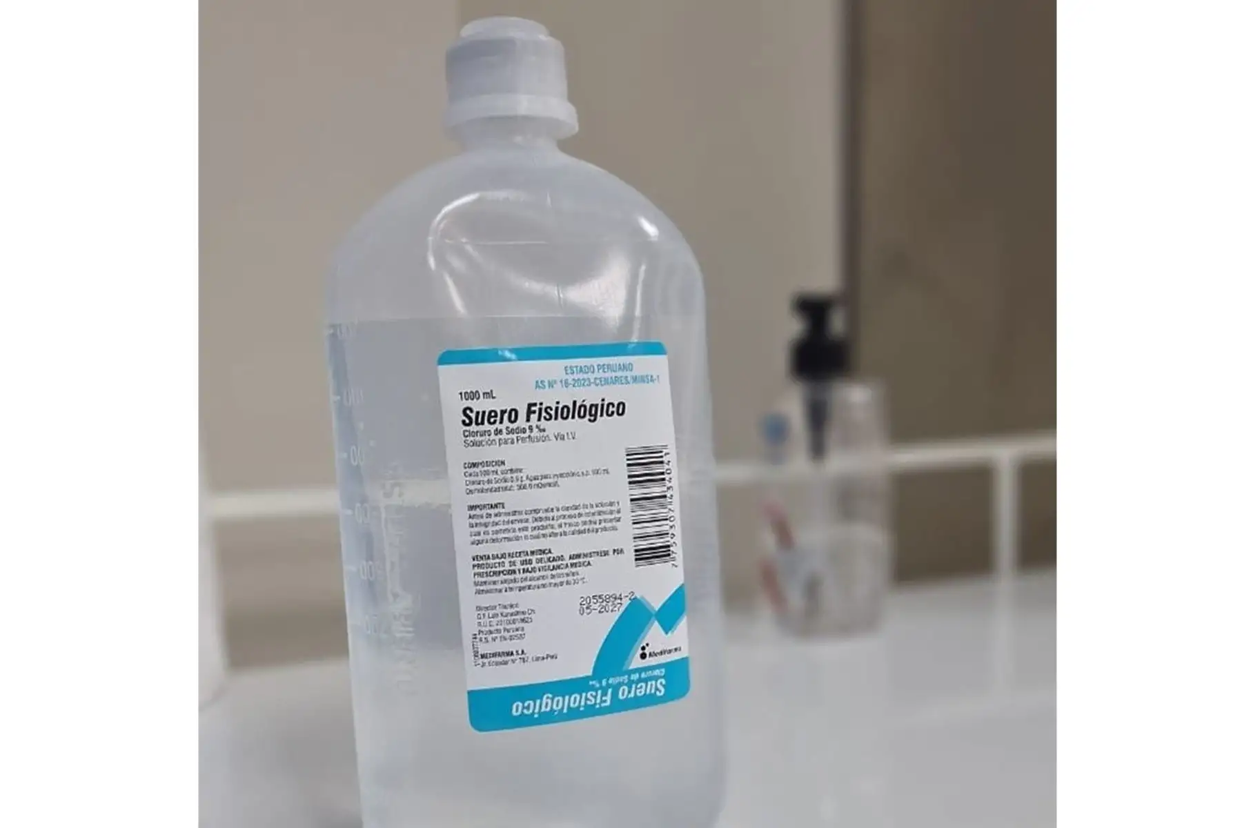 Suero fisiológico cobró sexta víctima mortal. Foto: ANDINA/Difusión