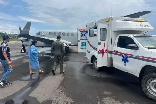 Ucayali: FAP evacúa a pacientes en estado crítico desde Atalaya hasta Pucallpa. Foto: ANDINA/Difusión