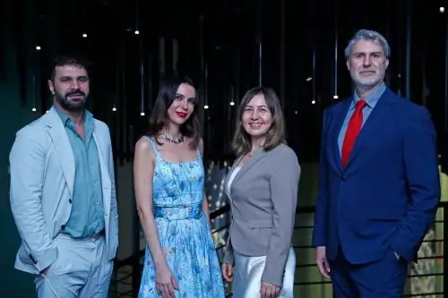 Delegación empresarial de Turquía conformada por Yüksel Taşdemir, Lale Keşoğlu, Serpil Ata y Sarp Tarhanacı (De izquierda a derecha). ANDINA/Daniel Bracamonte..