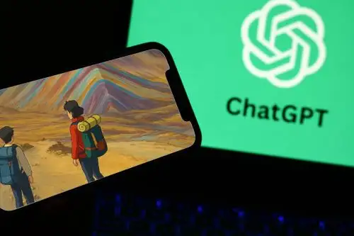 La tendencia de la generación de imágenes con el estilo del Studio Ghibli usando ChatGPT también ha sido adoptada por empresas peruanas, además de instituciones públicas. Foto: AFP/ChatGPT