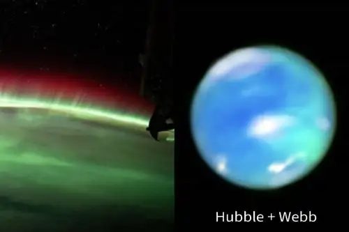Auroras en Neptuno son capturadoras por telescopio espacial james Webb
