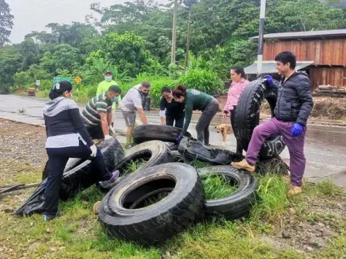 Las jornadas de lucha contra el dengue en la región San Martín se desarrollaron en seis distritos de la provincia de Tocache, entre ellos Uchiza, Santa Lucía y Tocache. ANDINA/Difusión