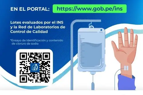 Minsa brinda web de consulta para verificar calidad de suero fisiológico de Medifarma. Foto: ANDINA/difusión.