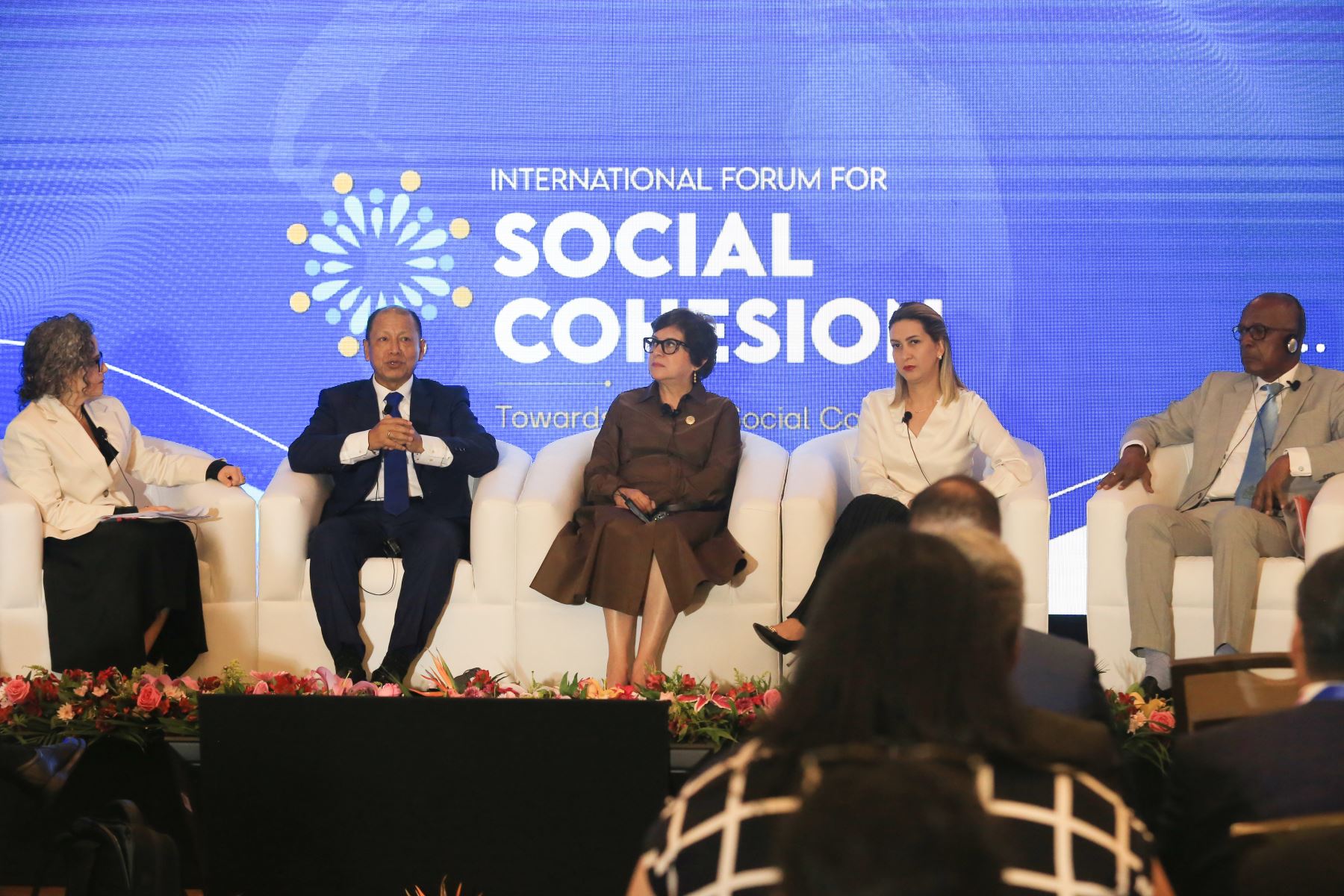 Ministro de Trabajo, Daniel Maurate participa del Foro Internacional para la Cohesión Social “Hacia un Nuevo Contrato Social” junto a sus homólogos de Ecuador, Guyana y Paraguay.FOTO:ANDINA/Hector Vinces.