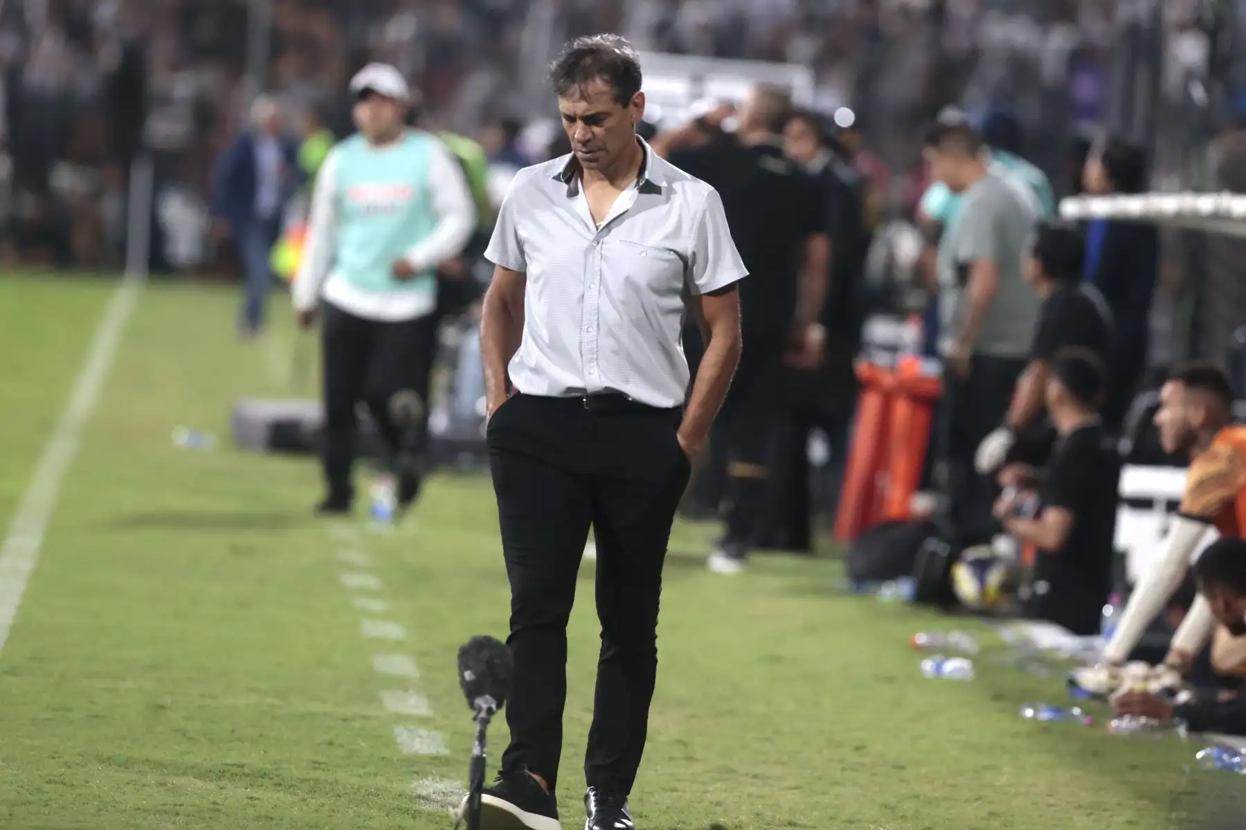 Director Técnico Universitario de Deportes igualaron 1-1 en el estadio Alejandro Villanueva, en un intenso clásico correspondiente a la fecha 7 del Torneo Apertura de la Liga 1 2025. 
Foto: ANDINA/ Vidal Tarqui