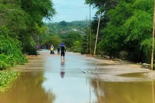 El río Tumbes está en alerta roja al aumentar caudal debido a las lluvias intensas