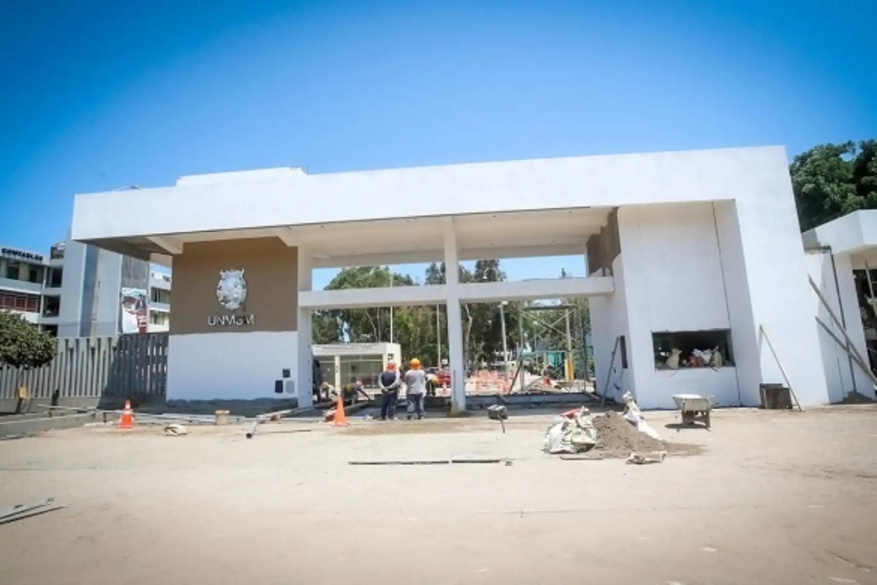 Línea 2 del Metro de Lima: ATU avanza con obras en pórticos de la UNMSM. Fto: ANDINA/Difusión.
