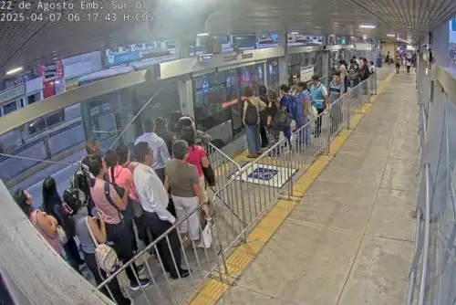 Servicio opera con normalidad en estación 22 de agosto, informa ATU. Foto: Difusión