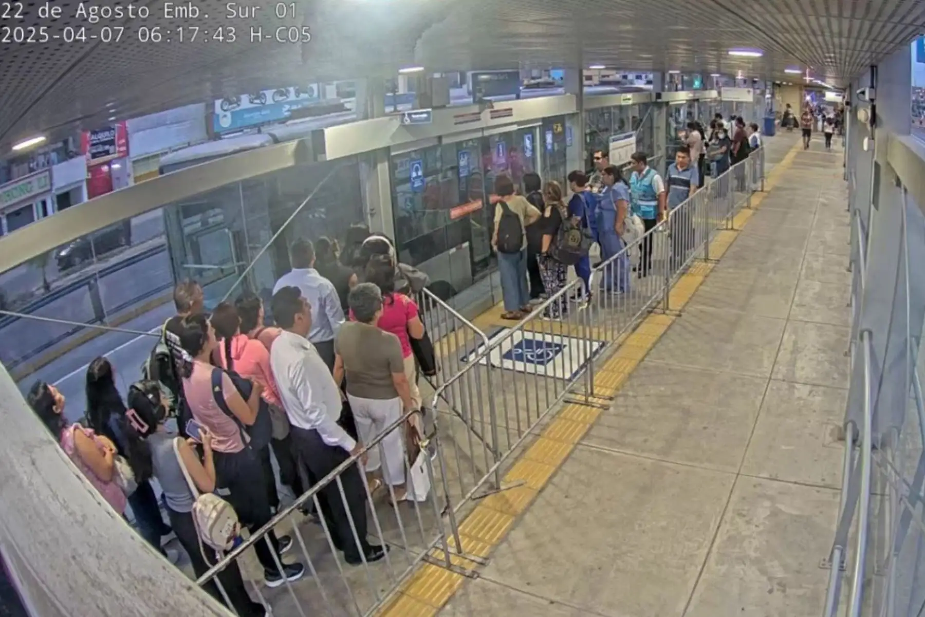 Servicio opera con normalidad en estación 22 de agosto, informa ATU. Foto: Difusión