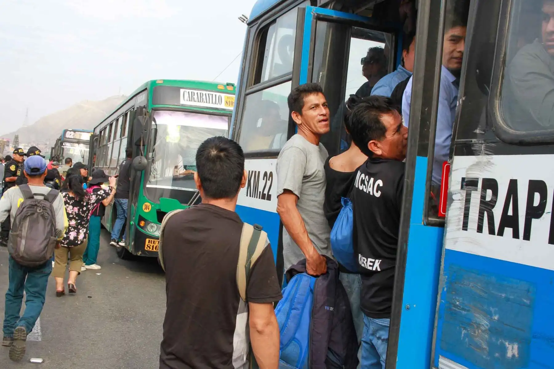 7 mil transportistas formales de Lima y Callao no laborarán mañana jueves 10 de abril. Foto: ANDINA