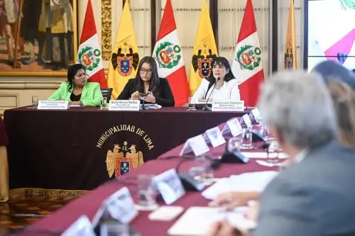 Comisión de Comercio Exterior y Turismo del Congreso de la República, sesionó en la Municipalidad de Lima. Foto: Cortesía.