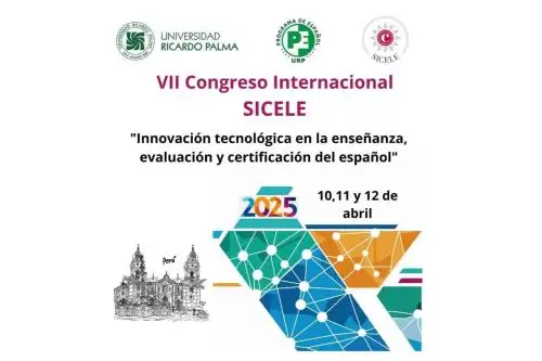 Convocatoria para el congreso del SICELE en la Universidad Ricardo Palma. Imagen: Difusión.