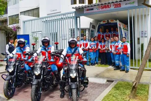 Minsa inaugura nueva base SAMU en Miraflores. Foto: ANDINA/Difusión.