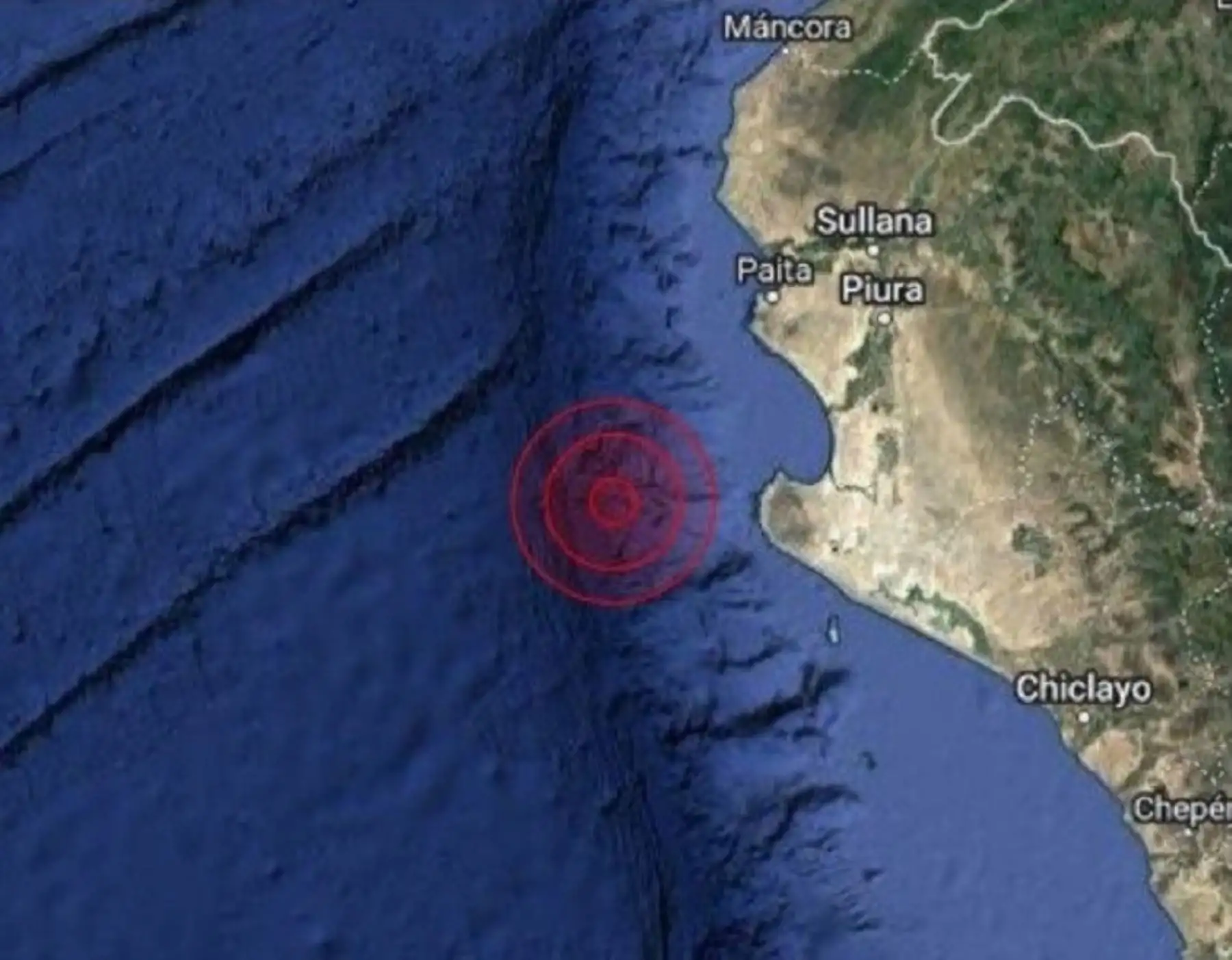 El epicentro del sismo de magnitud 4.5 se localizó en el océano Pacífico, a más de 150 kilómetros al oeste de Sechura, en Piura.