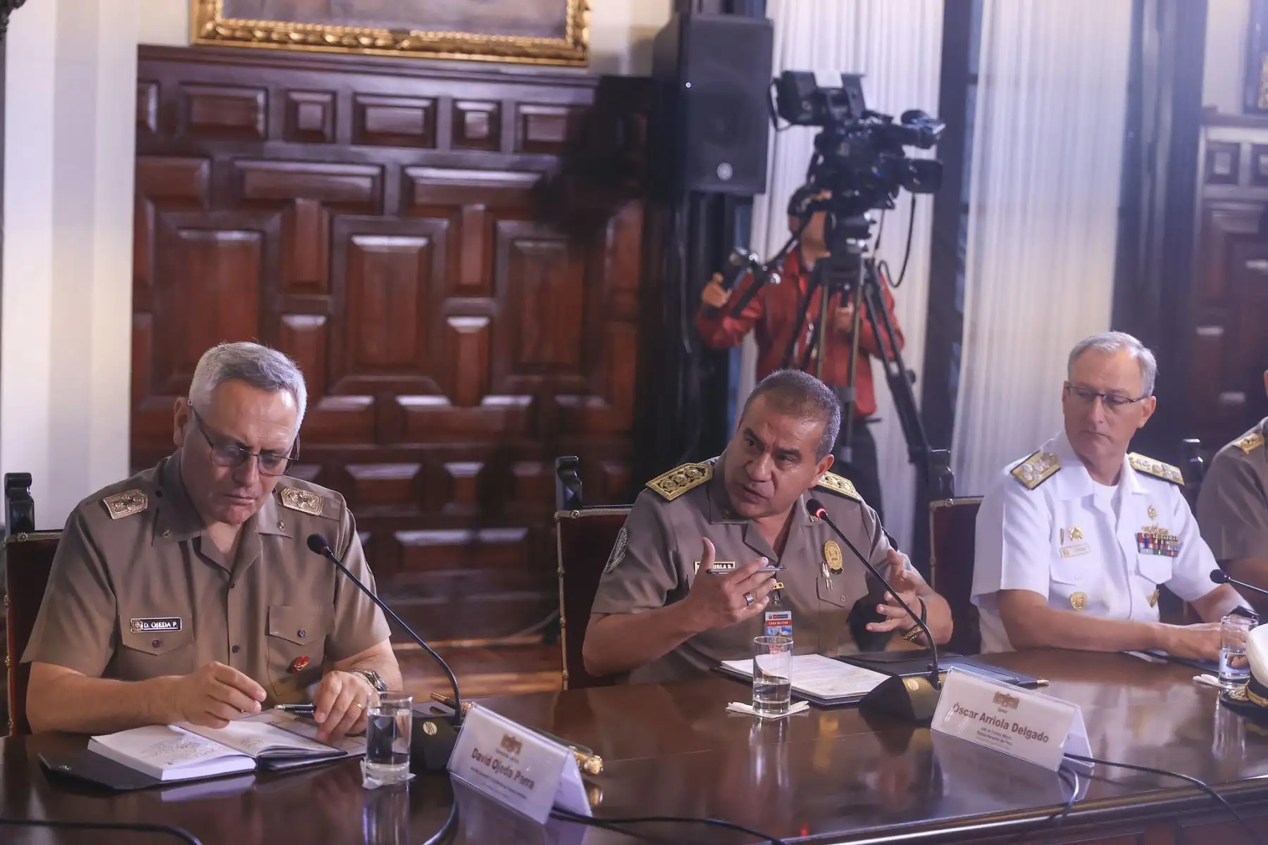 Presidenta Dina Boluarte lidera nueva sesión del cuarto de guerra. Foto: ANDINA/Prensa Presidencia