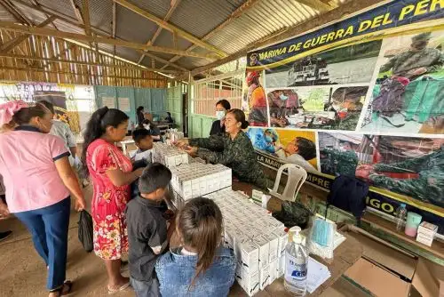 Se ofrecieron más de 360 atenciones en salud, orientación sobre el Servicio Militar Voluntario y otros servicios del sector Defensa. Foto: ANDINA/Mindef