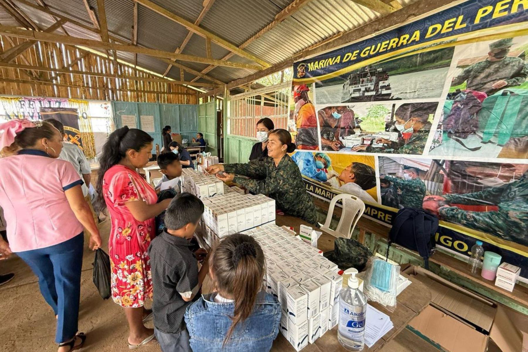 Se ofrecieron más de 360 atenciones en salud, orientación sobre el Servicio Militar Voluntario y otros servicios del sector Defensa. Foto: ANDINA/Mindef