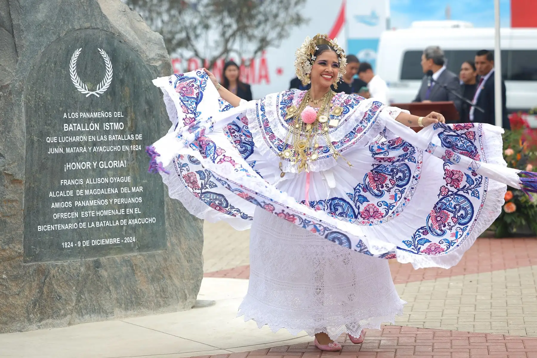 En una ceremonia especial, se inauguró oficialmente el Parque Istmo de Panamá en Magdalena del Mar, en presencia del alcalde Francis Allison y del presidente de Panamá, José Raúl Mulino Quintero, entre otras autoridades. Foto: Municipalidad de Magdalena