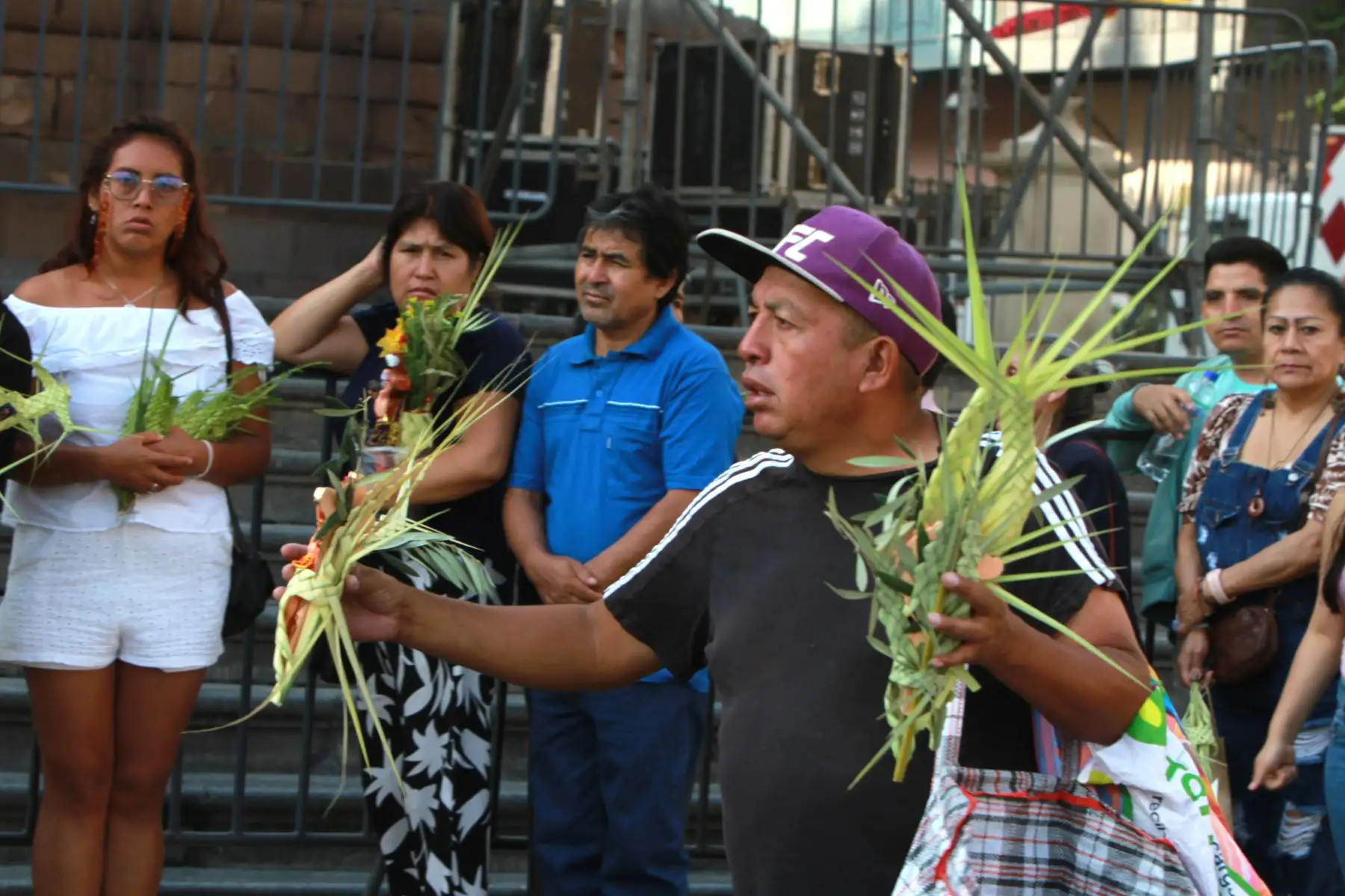 Cientos de personas participan en la liturgia del Domingo de Ramos en distintas parroquias del país. Foto: ANDINA/ Verónica Calderón