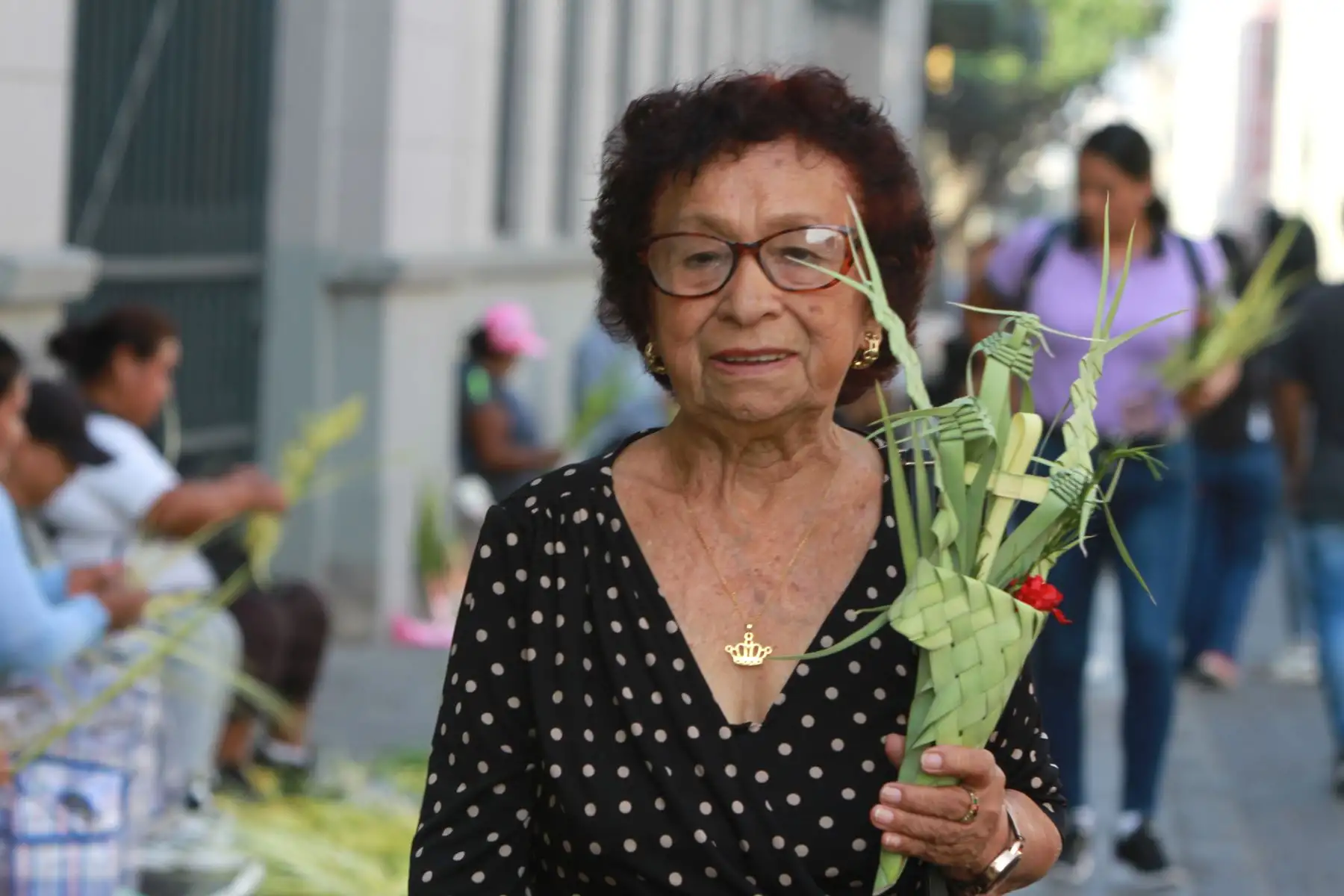 Con palmas en mano, los creyentes asisten a misa para dar inicio a la Semana Santa. Foto: ANDINA/ Verónica Calderón