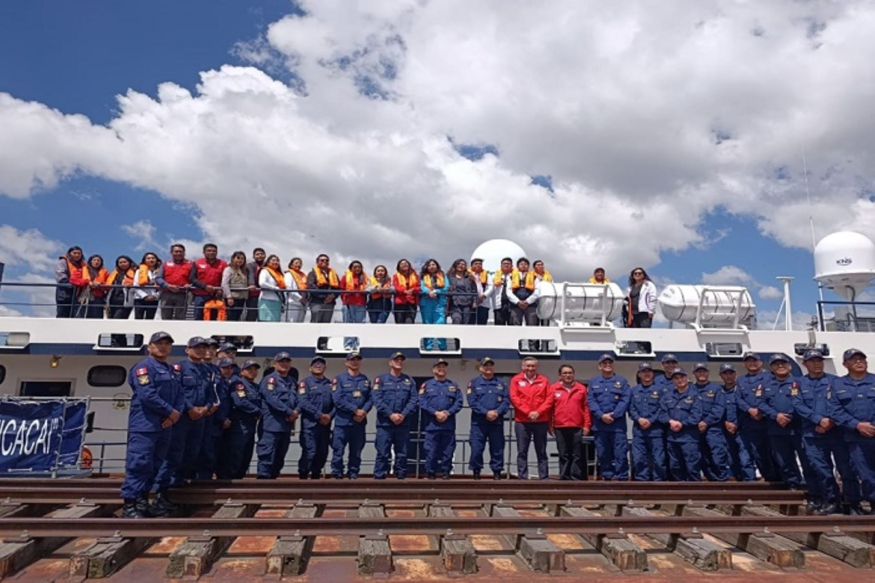 Plataforma flotante del Lago Titicaca. Foto: ANDINA/Difusión