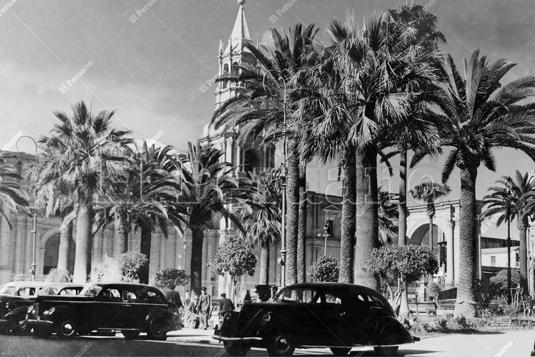 La ciudad de Arequipa, donde nació el escritor Mario Vargas Llosa en 1936, y que su familia le enseñó a conocer a través de sus recuerdos y añoranzas. Foto: Archivo Histórico de El Peruano