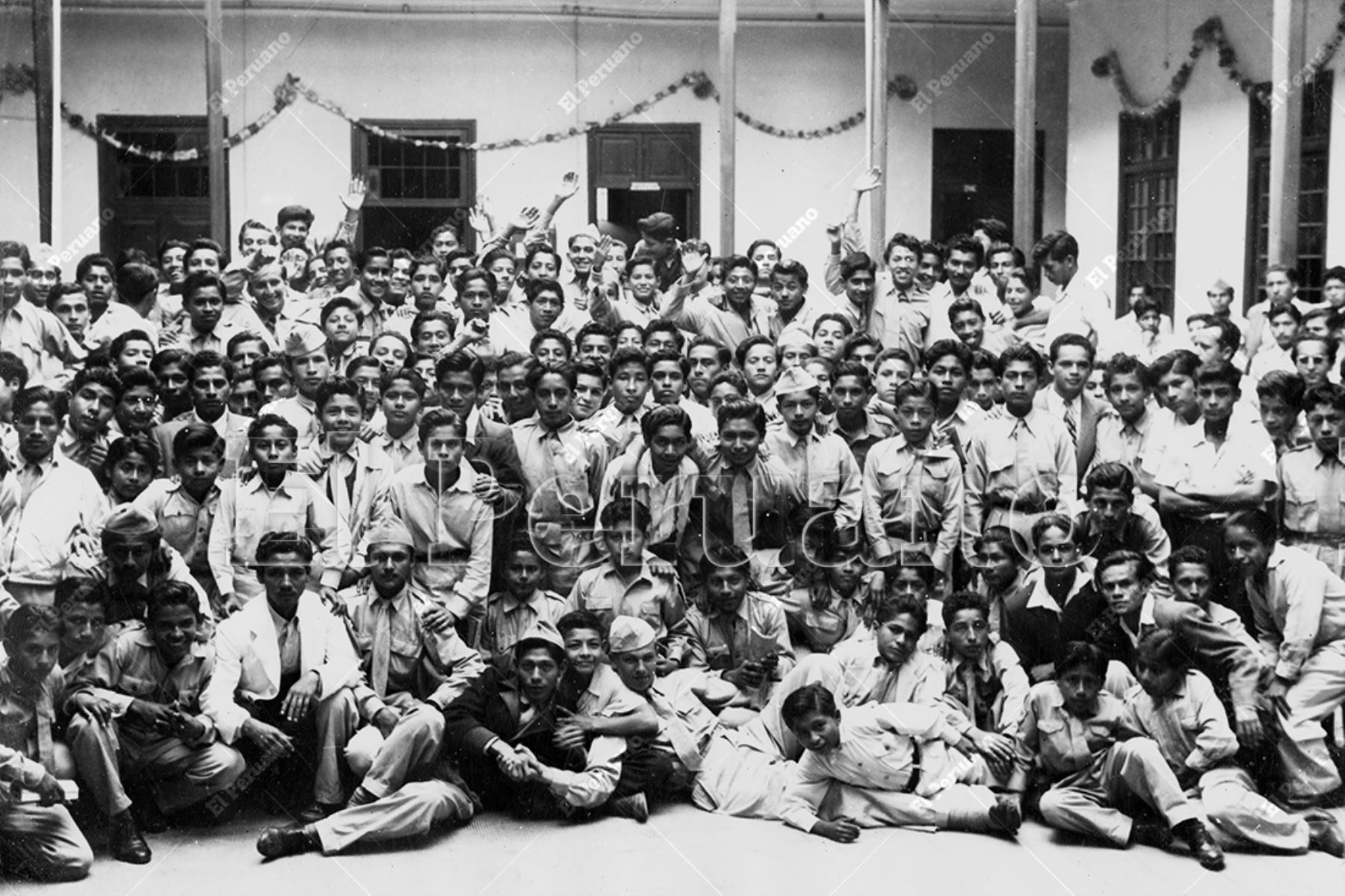 Colegio San Miguel de Piura,  donde Mario Vargas Llosa estudió el quinto año de secundaria. En esta etapa escribió su primera obra de teatro. Foto: Archivo Histórico de El Peruano