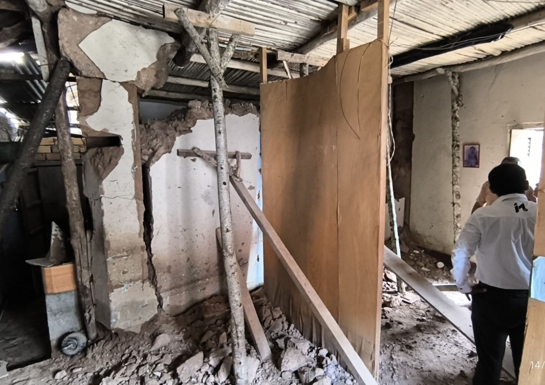 Una vivienda destruida, nueve inhabitables y 38 afectadas es el resultado de las lluvias intensas que se registraron en el distrito de Morales, en la provincia y región San Martín. Foto: ANDINA/difusión.