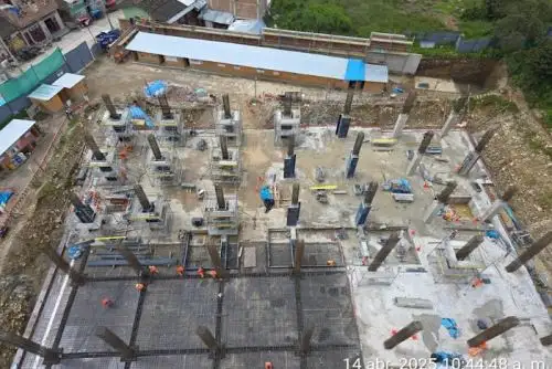 Los aisladores sísmicos llegaron al país a través del puerto de Chancay y fueron trasladados por vía terrestre hasta la ciudad de Bambamarca,