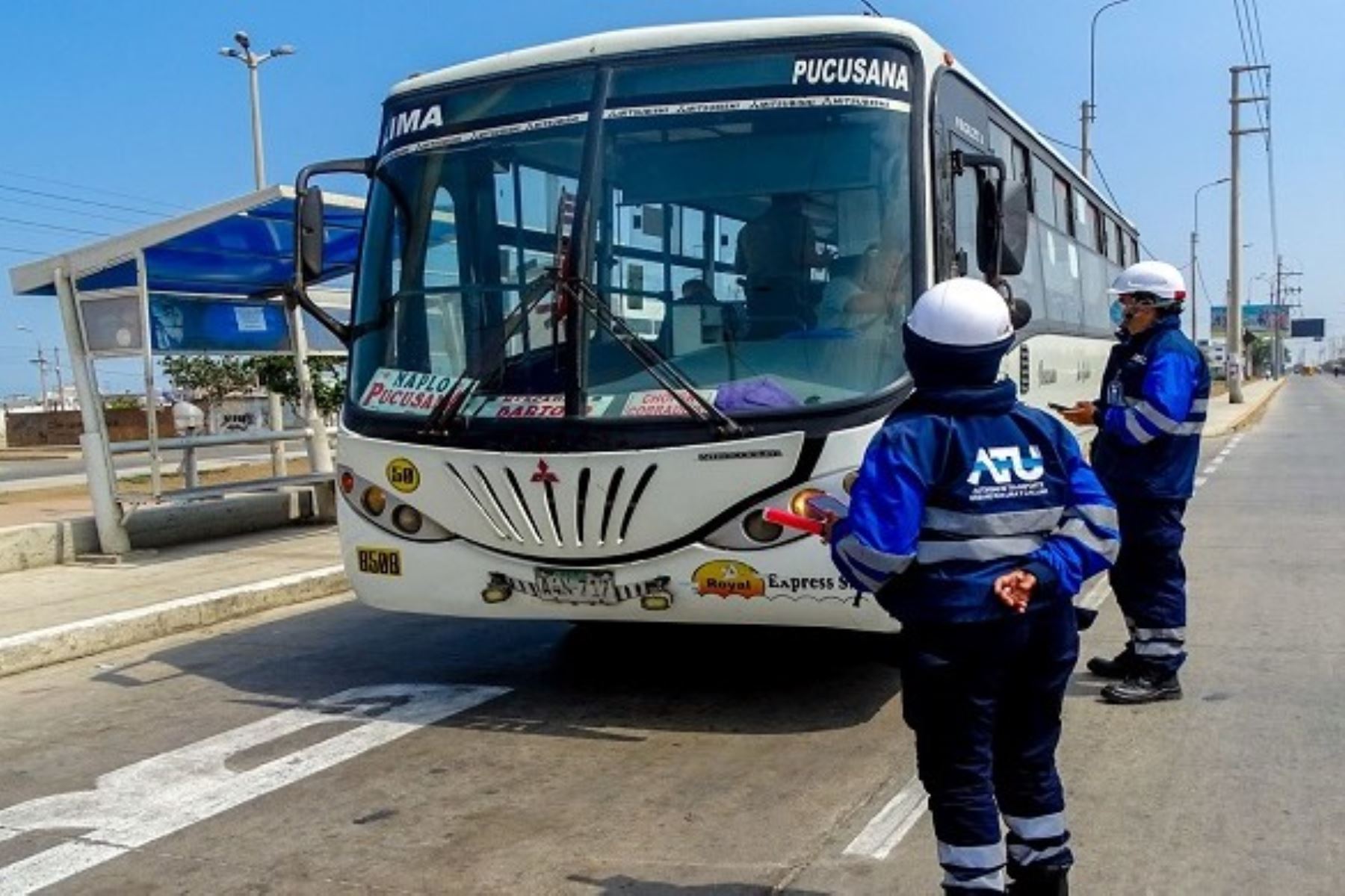 Las intervenciones se realizarán en paraderos de taxis y buses, ubicados en la antigua Panamericana Sur. Foto: ATU