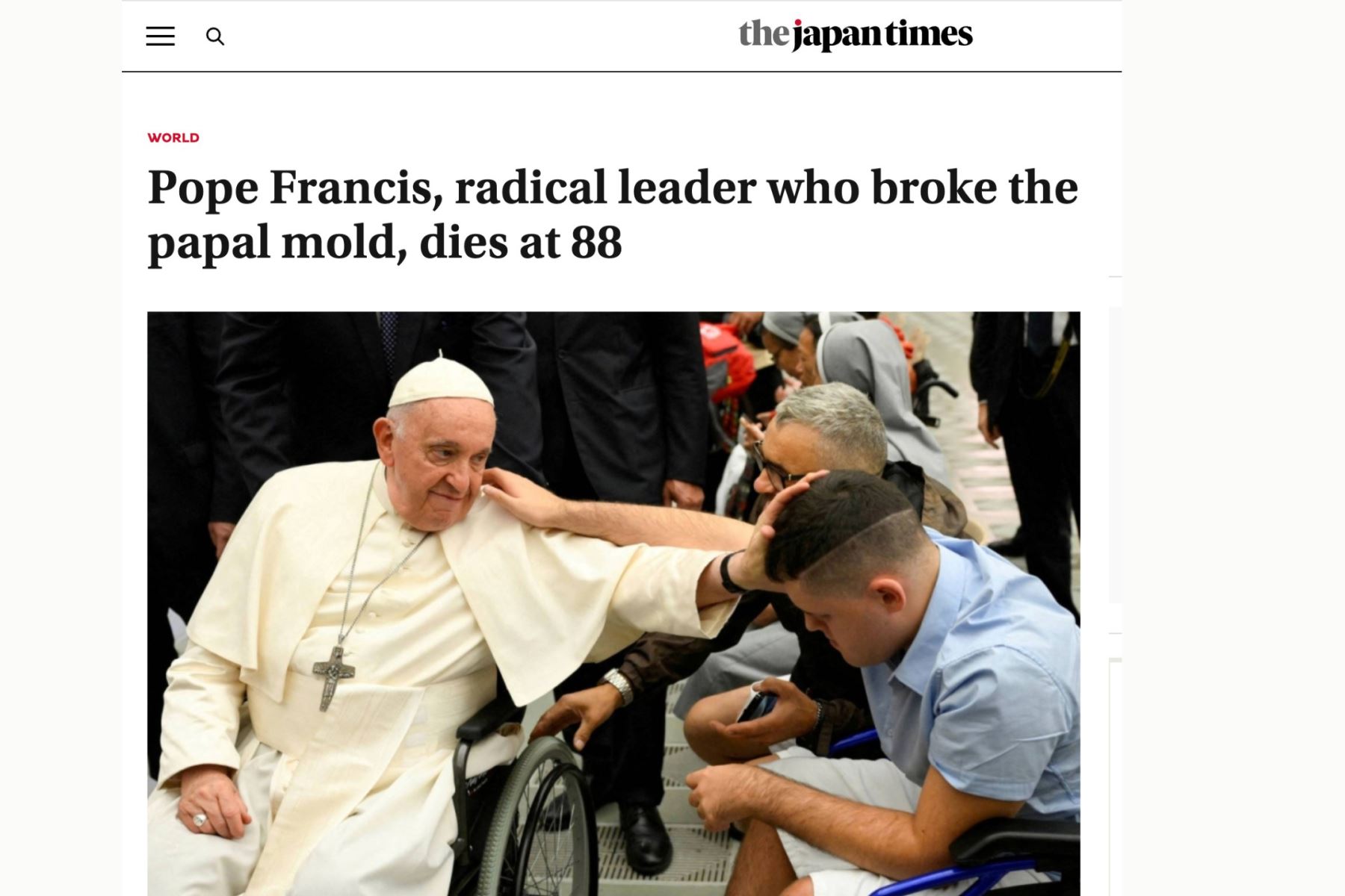 Así reacciona e informa la prensa global ante la muerte del papa Francisco. Foto: Captura TV