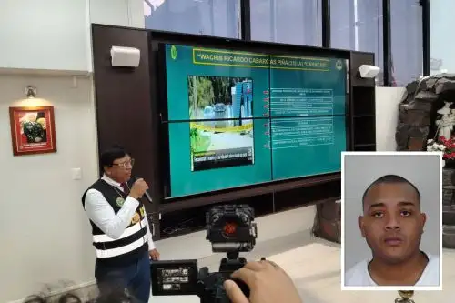 Coronel Franco Moreno informó sobre el proceso de extradición que inició Chile contra el venezolano Wacris, detenido en Perú la semana pasada. Foto: ANDINA/Dany Seminario.