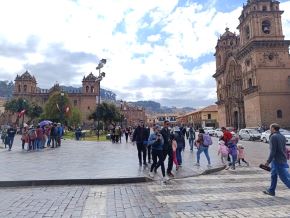 Plaza de armas del Cusco. Foto: ANDINA/Percy Hurtado Santillán