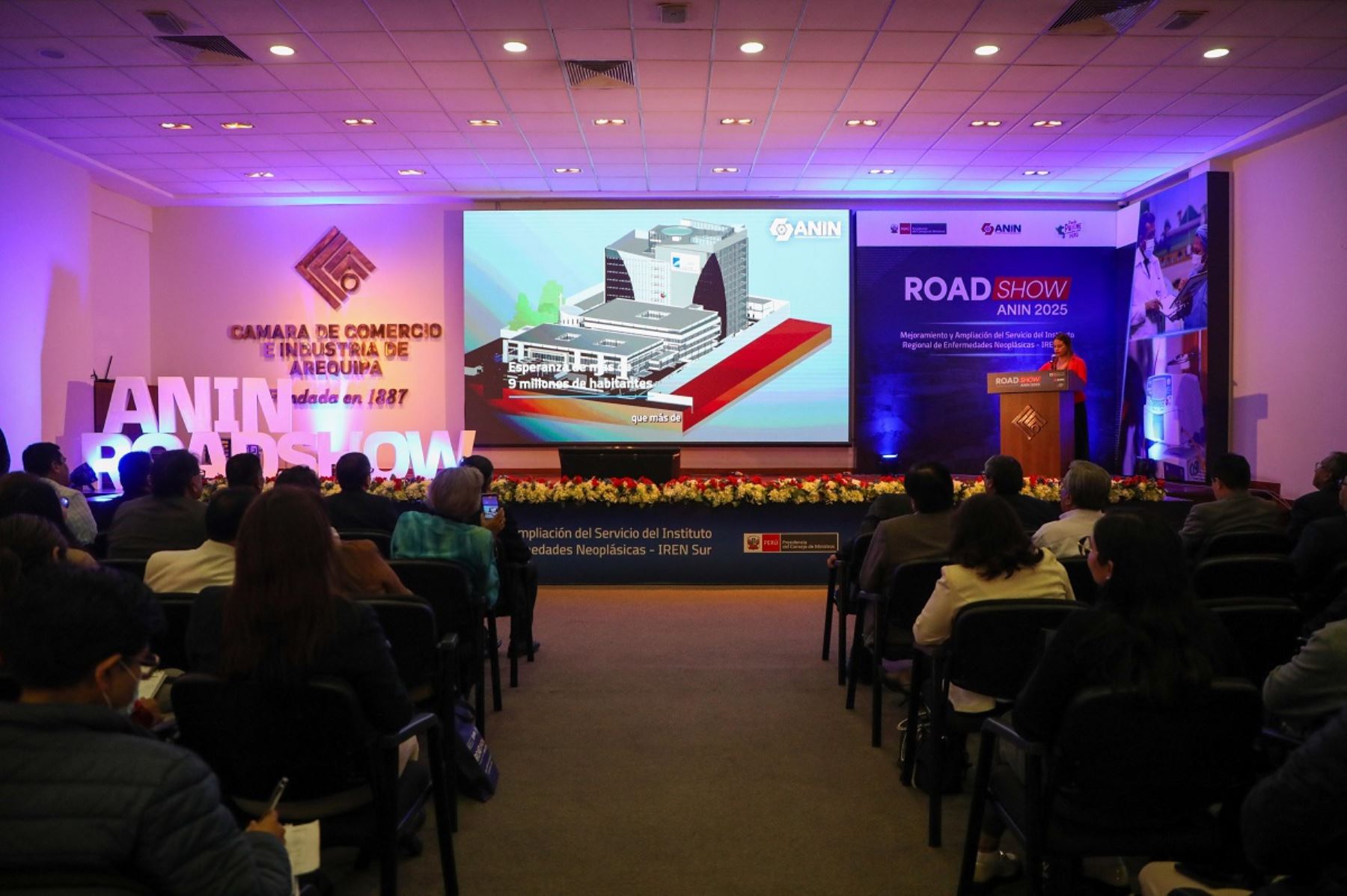 Presentan oportunidades de inversión en la modernización y ampliación del "Instituto Regional de Enfermedades Neoplásicas – IREN Sur”, de Arequipa. Foto: Cortesía.