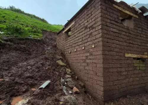 Un huaico de grandes proporciones se registro en el distrito de Ucuncha, en la provincia de Bolívar, en la sierra de La Libertad.