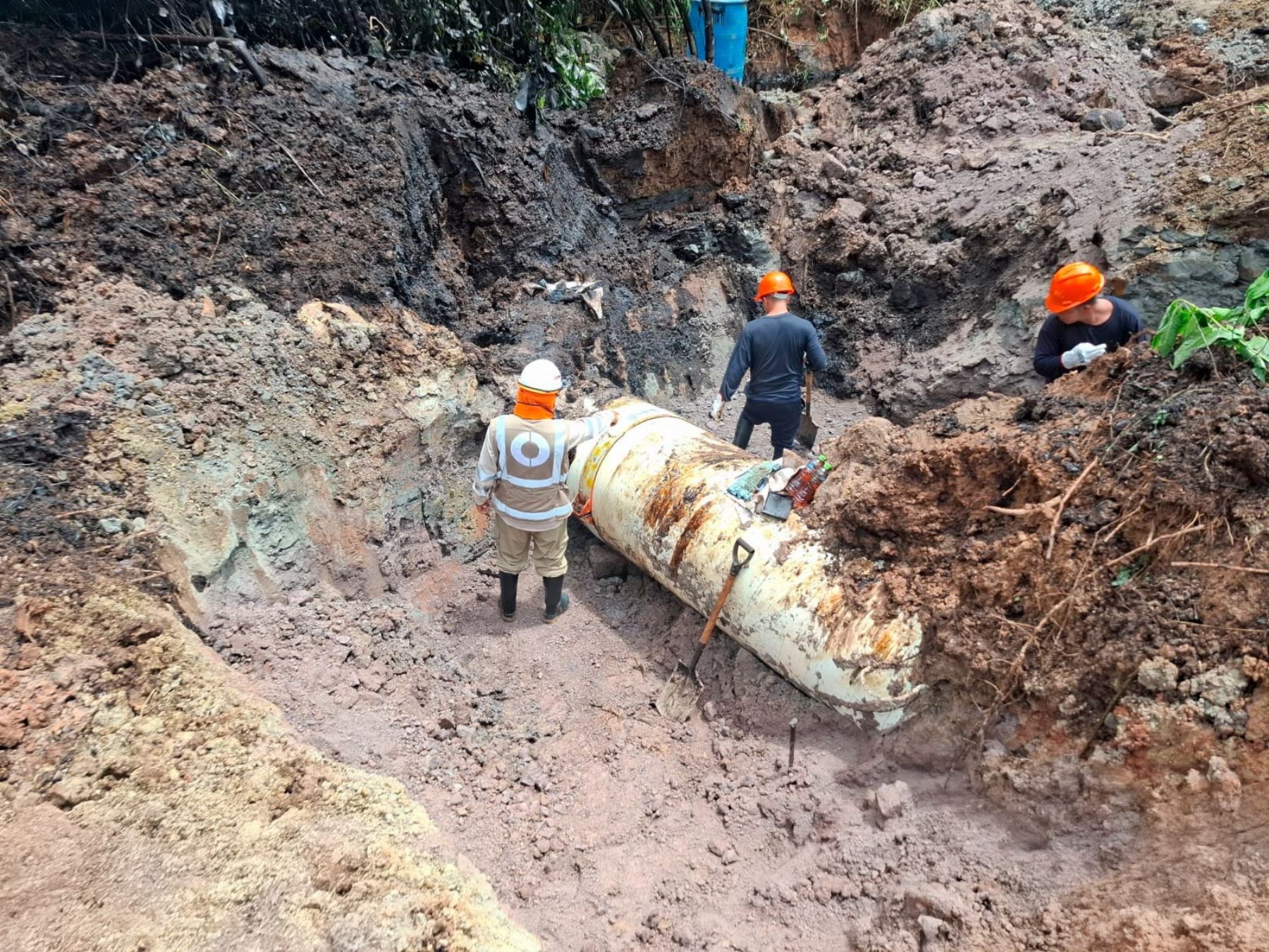Un nuevo derrame de petróleo se registró en el tramo II del Oleoducto Norperuano, en la región Amazonas. El OEFA inició una supervisión para determinar el impacto ambiental. ANDINA/Difusión