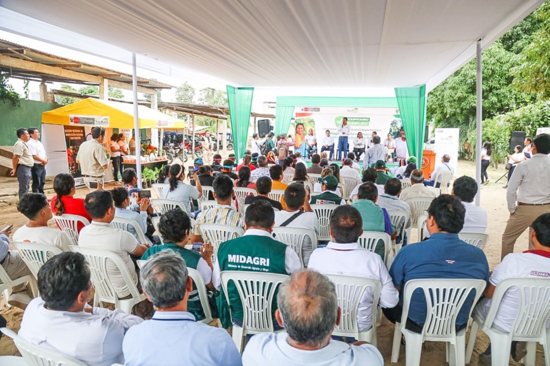 Inauguración de la Unidad Zonal de Agro Rural en San Martín. Foto: Cortesía.