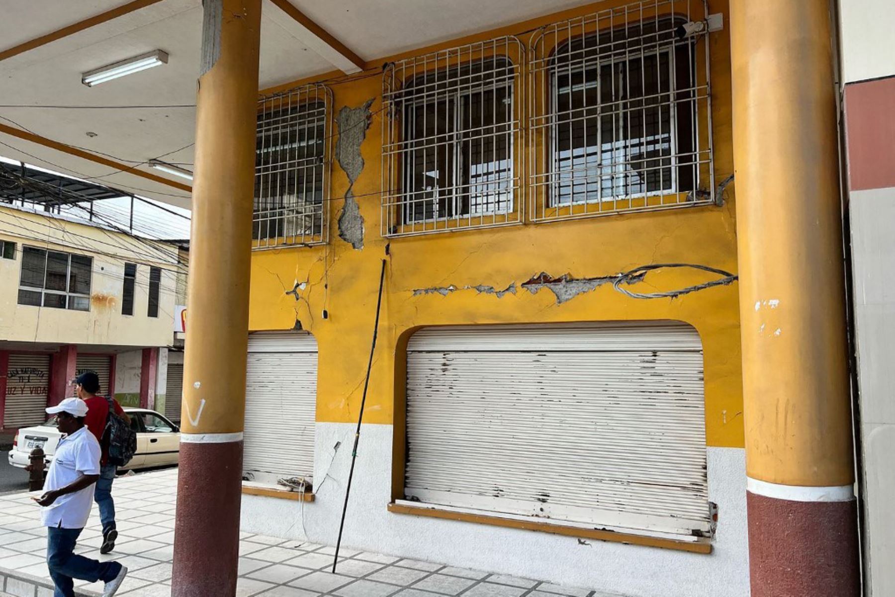 Un sismo de magnitud 6,3 sacudió el viernes la provincia ecuatoriana de Esmeraldas, en el noroeste, cerca de la frontera con Colombia. Foto: AFP