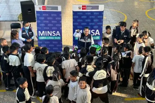 A través del Operativo Anti Dengue 2025, la Diris Lima Sur inspecciona colegios que podrían albergar peligrosos focos de infección. Foto: ANDINA/Difusión