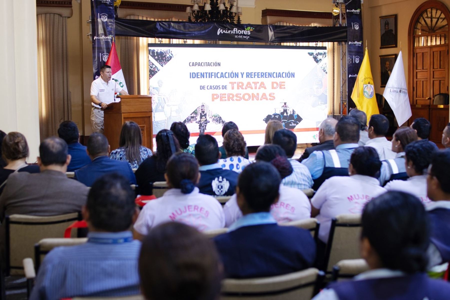 Mininter capacita a serenos de Lima Centro para identificar casos de trata de personas. Foto: ANDINA/Difusión.