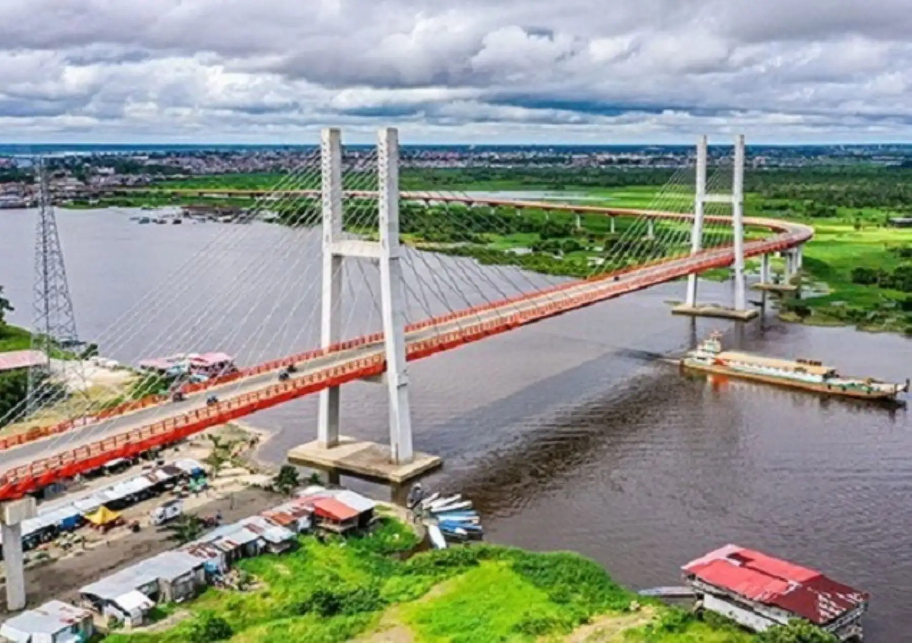 El puente Nanay contará con iluminación y mayor seguridad. En mayo se iniciarán los trabajos en esta importante infraestructura vial ubicada en el distrito de Punchana, en la ciudad de Iquitos. ANDINA/Difusión