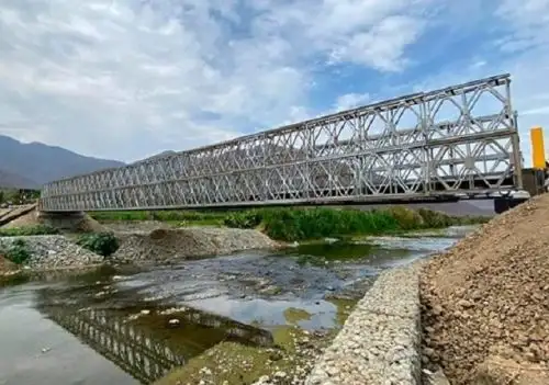El MTC adquirirá un primer lote de 20 puentes modulares que se destinarán a diversas regiones del país, en especial las más afectadas por las lluvias intensas y eventos naturales. ANDINA/Difusión