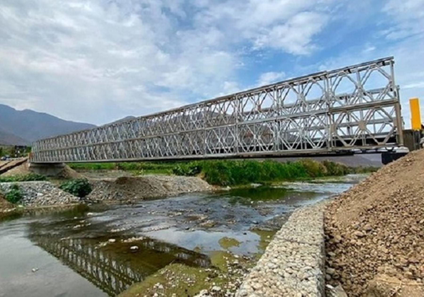 El MTC adquirirá un primer lote de 20 puentes modulares que se destinarán a diversas regiones del país, en especial las más afectadas por las lluvias intensas y eventos naturales. ANDINA/Difusión