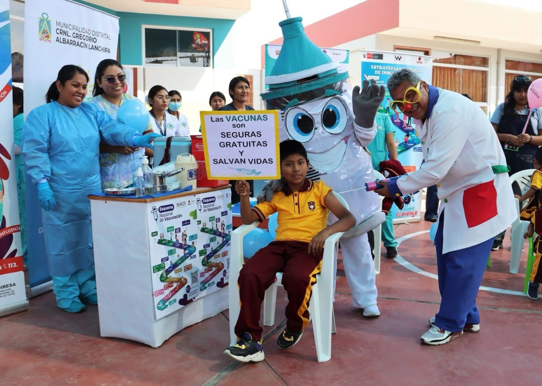 Autoridades de salud de Tacna lanzaron el programa Semana de la Vacunación en las Américas y su objetivo es inmunizar a más de 11,000 personas vulnerables de esta región. ANDINA/Difusión