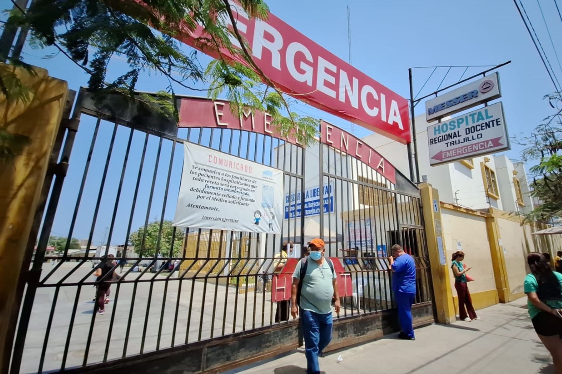 Fachada del Hospital Regional Docente de Trujillo, región La Libertad. Foto: Cortesía Luis Puell